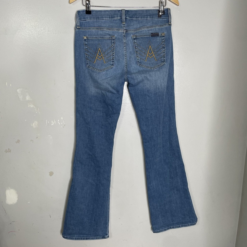 7 For All Mankind Tailorless Dojo Bootcut‎ Flare A-Pocket Jean Women's Size 29